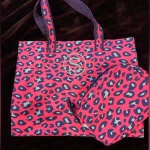 New! Overnight bag with makeup bag.